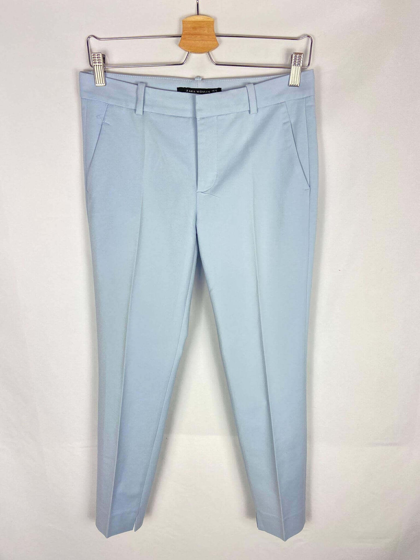 ZARA. Pantalon de vestir azul cielo T. 36