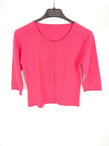 MANGO. Top/rebeca rosa T.s