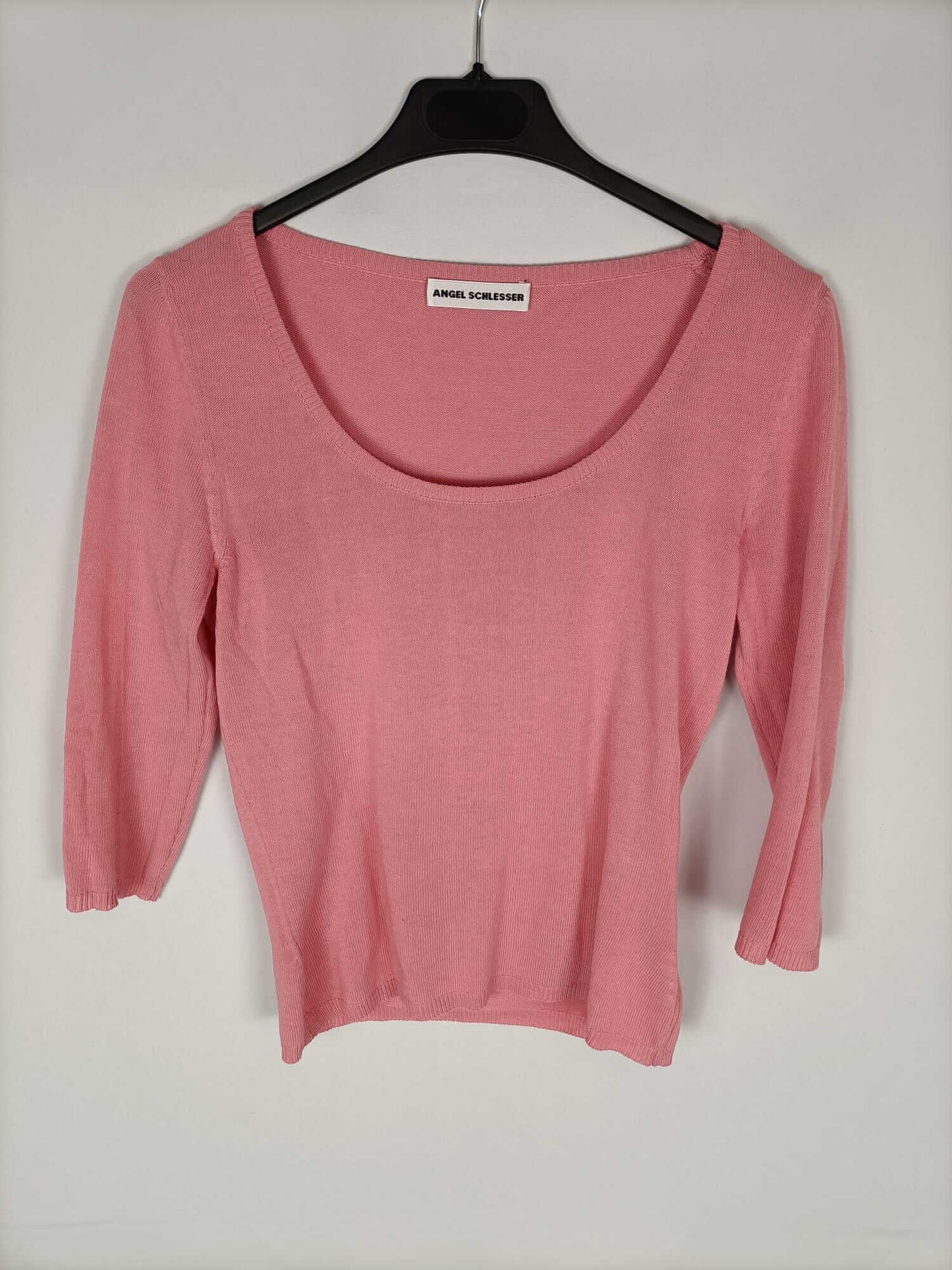 ANGEL SCHILESSER. jersey rosa fino T. s