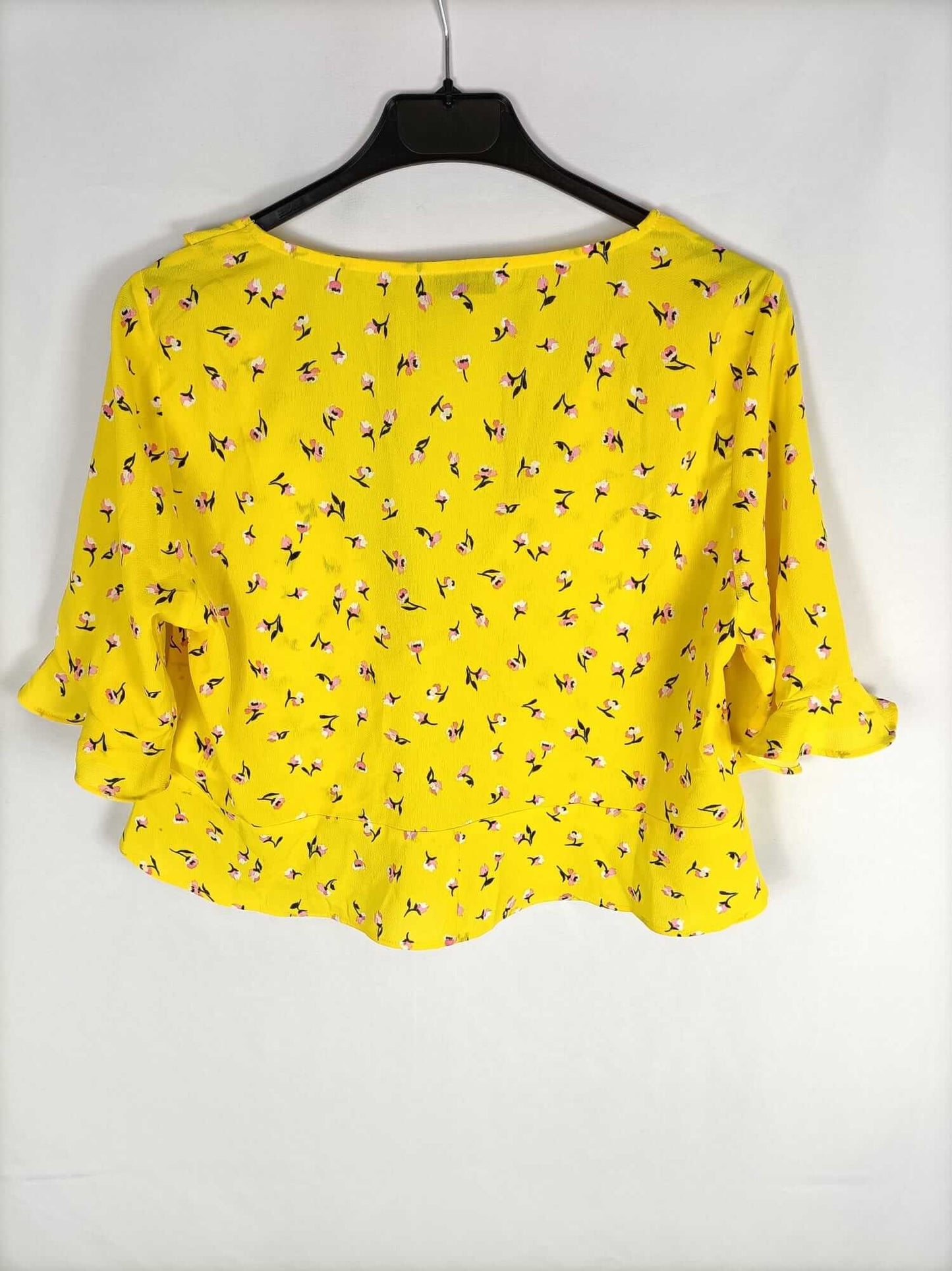 LOAVIES. Top amarillo estampado flores T.s