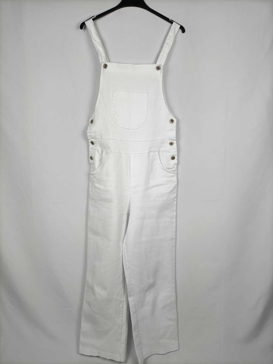 VIELA. Peto denim blanco T. s