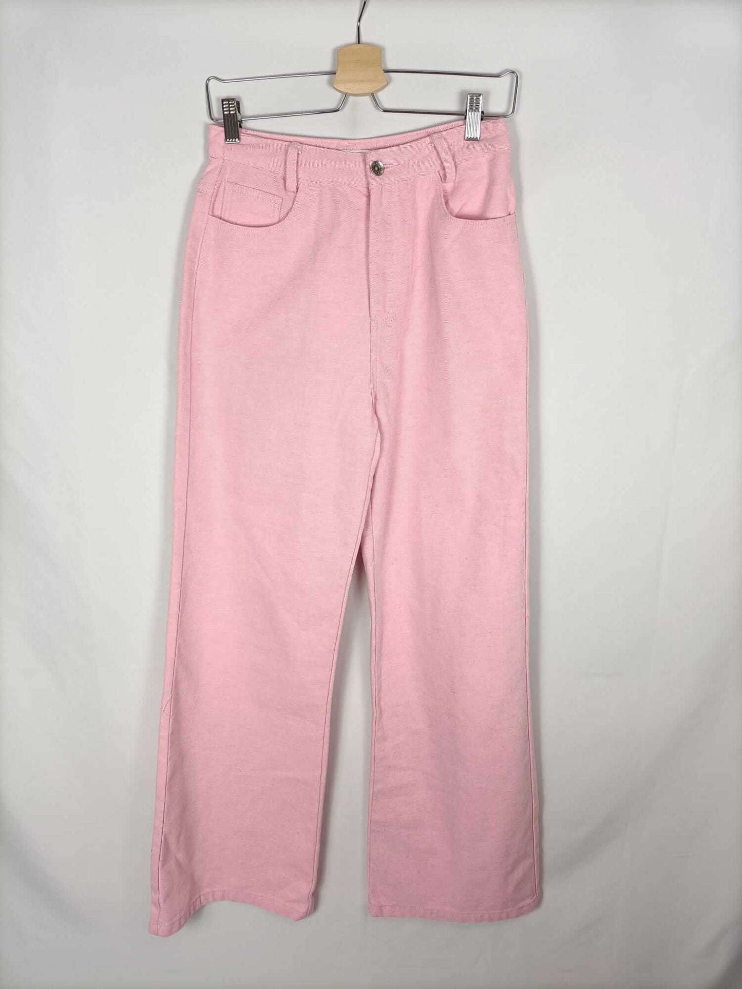 MY PEEPTOES. Pantalon denim rosa ancho T. 36