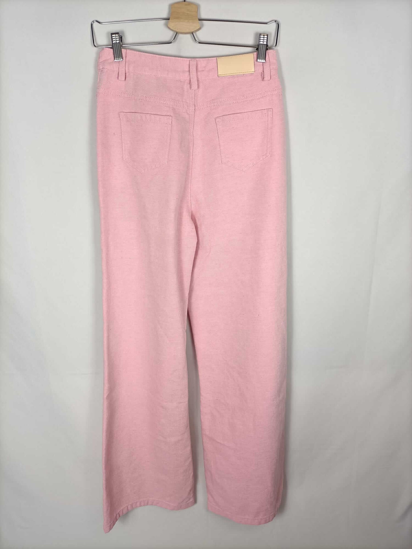 MY PEEPTOES. Pantalon denim rosa ancho T. 36