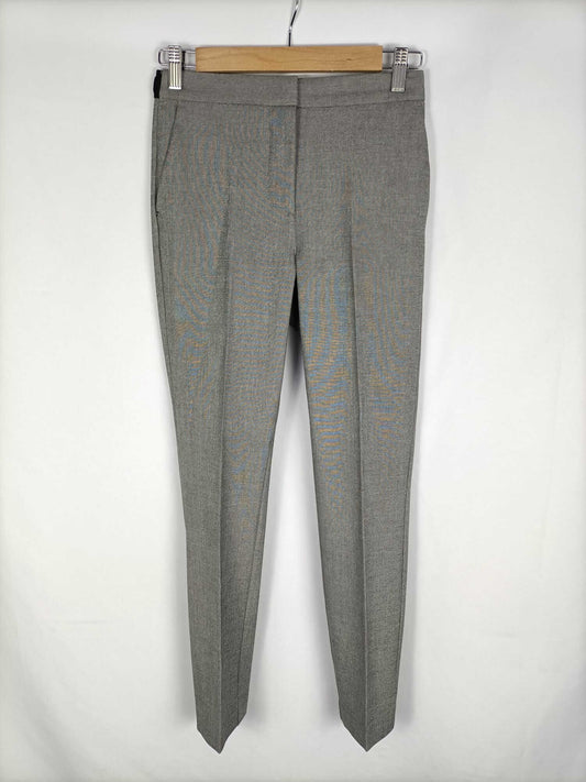 ZARA.Pantalones grises pinzas T.xs