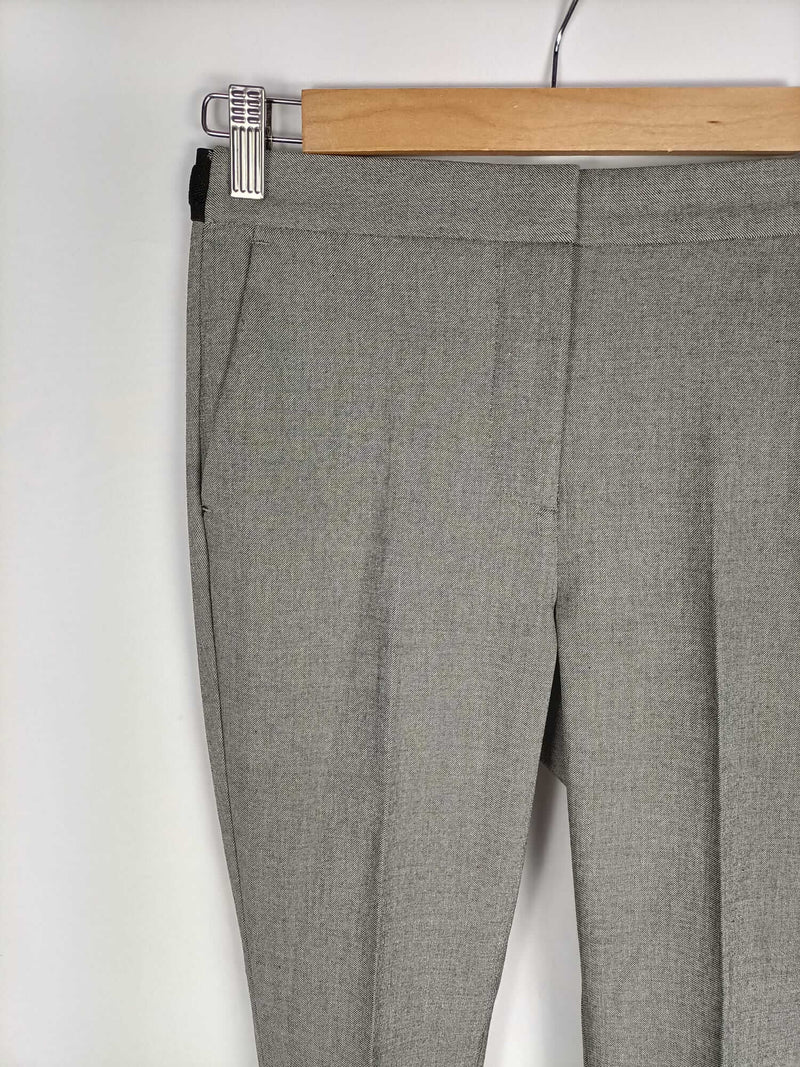 ZARA.Pantalones grises pinzas T.xs
