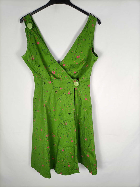 SKUNKFUNK.Vestido verde T.L