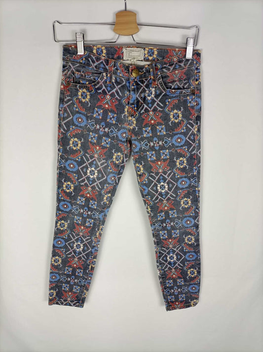 OTRAS.Pantalón denim estampado T.25 (36)