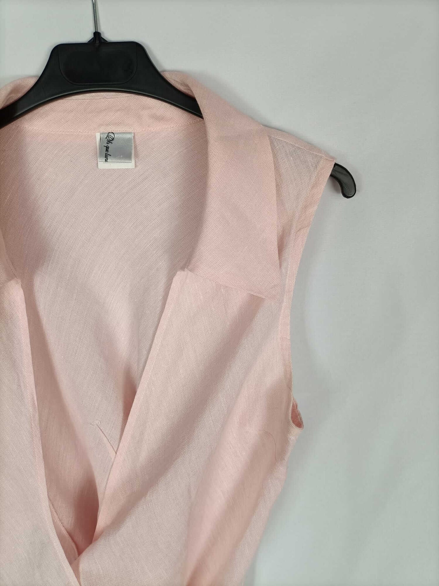 OH QUE LUNA. Blusa rosa cruzada T.M/L