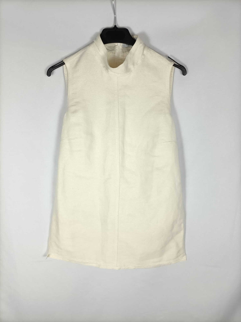 COT HOM.Vestido beige T.40 vintage (s/m)