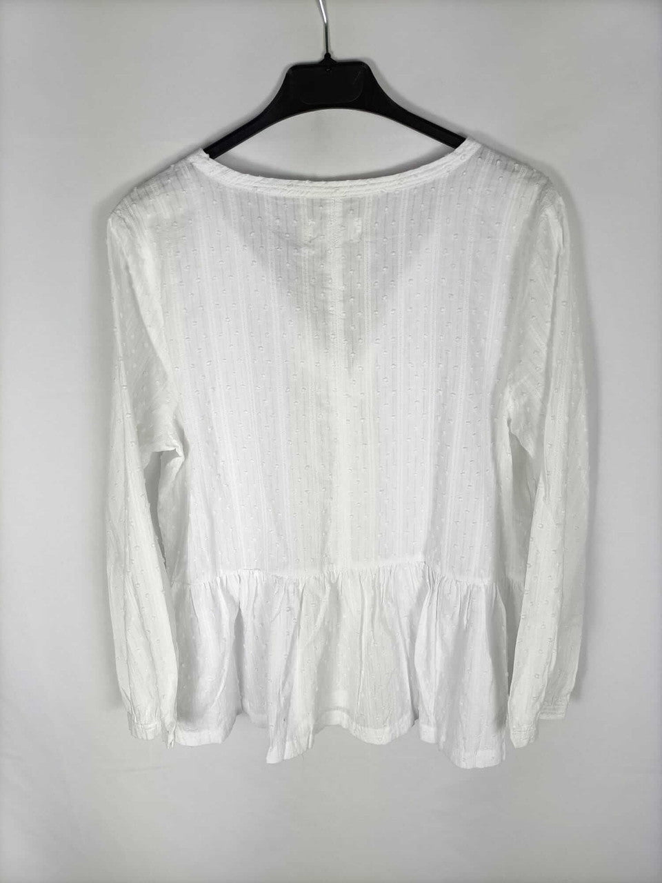 REIKO.Blusa blanca plumeti T.s