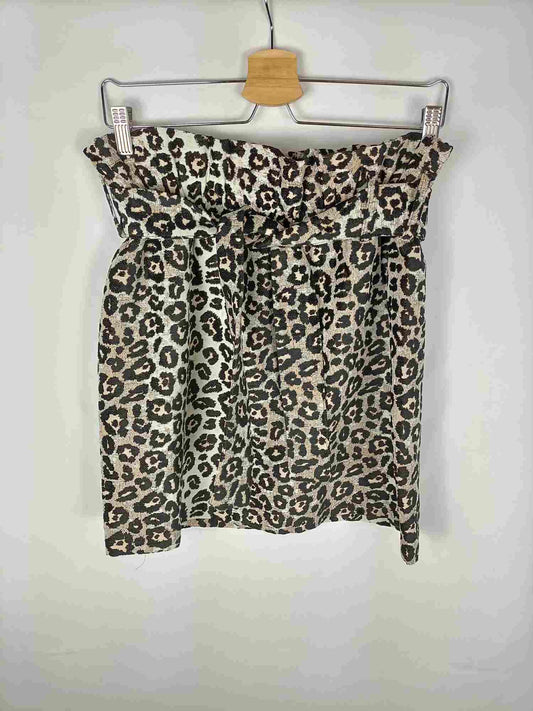 MANGO. Falda animal print T.l