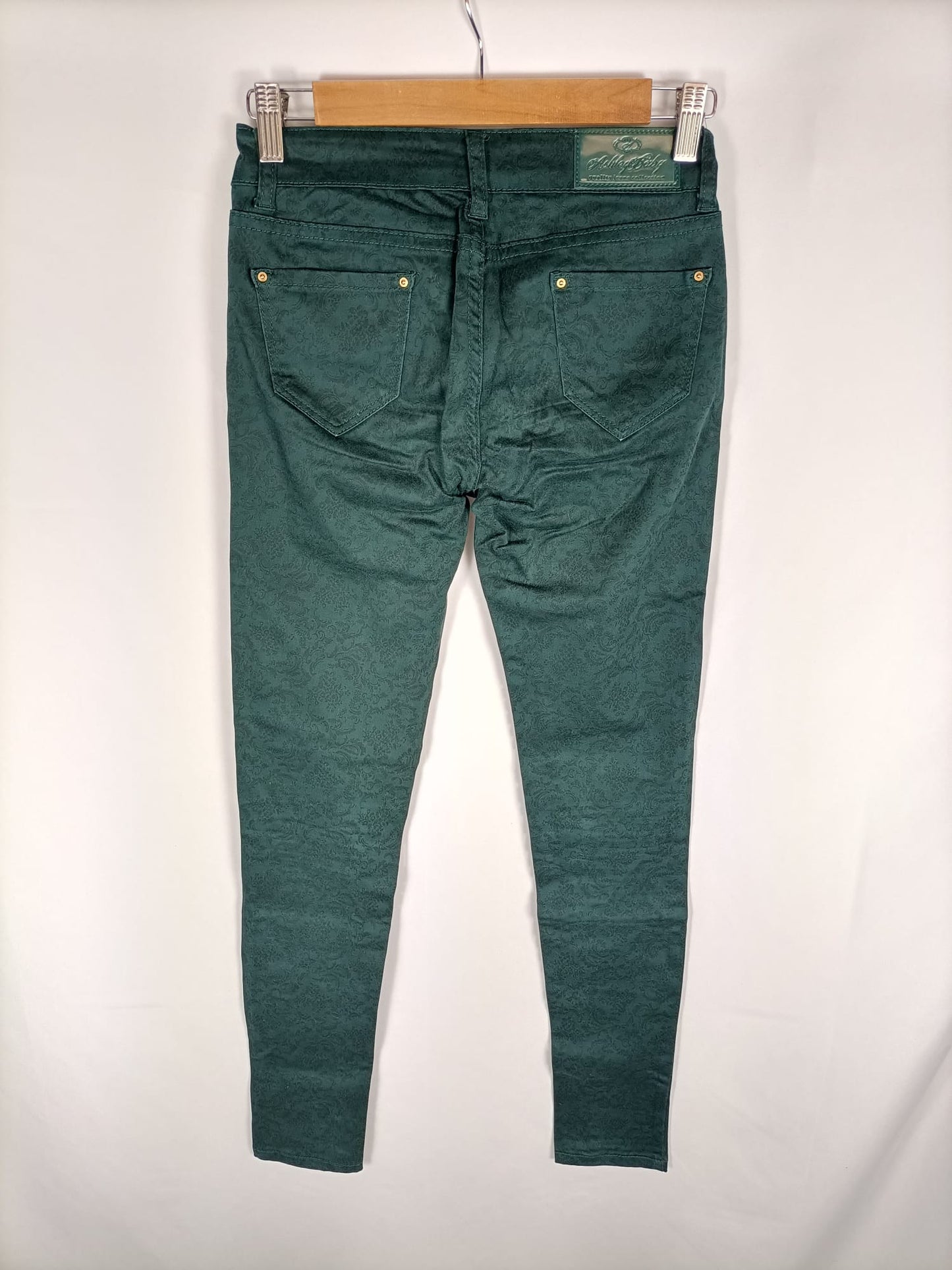 ASHLEY BABY.Pantalones verdes T.xs/34