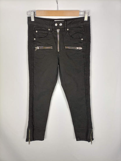 ISABEL MARANT.Pantalón denim negro T.34