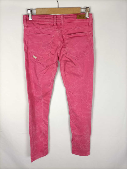 SALSA. Jeans rosa efecto lavado T.38