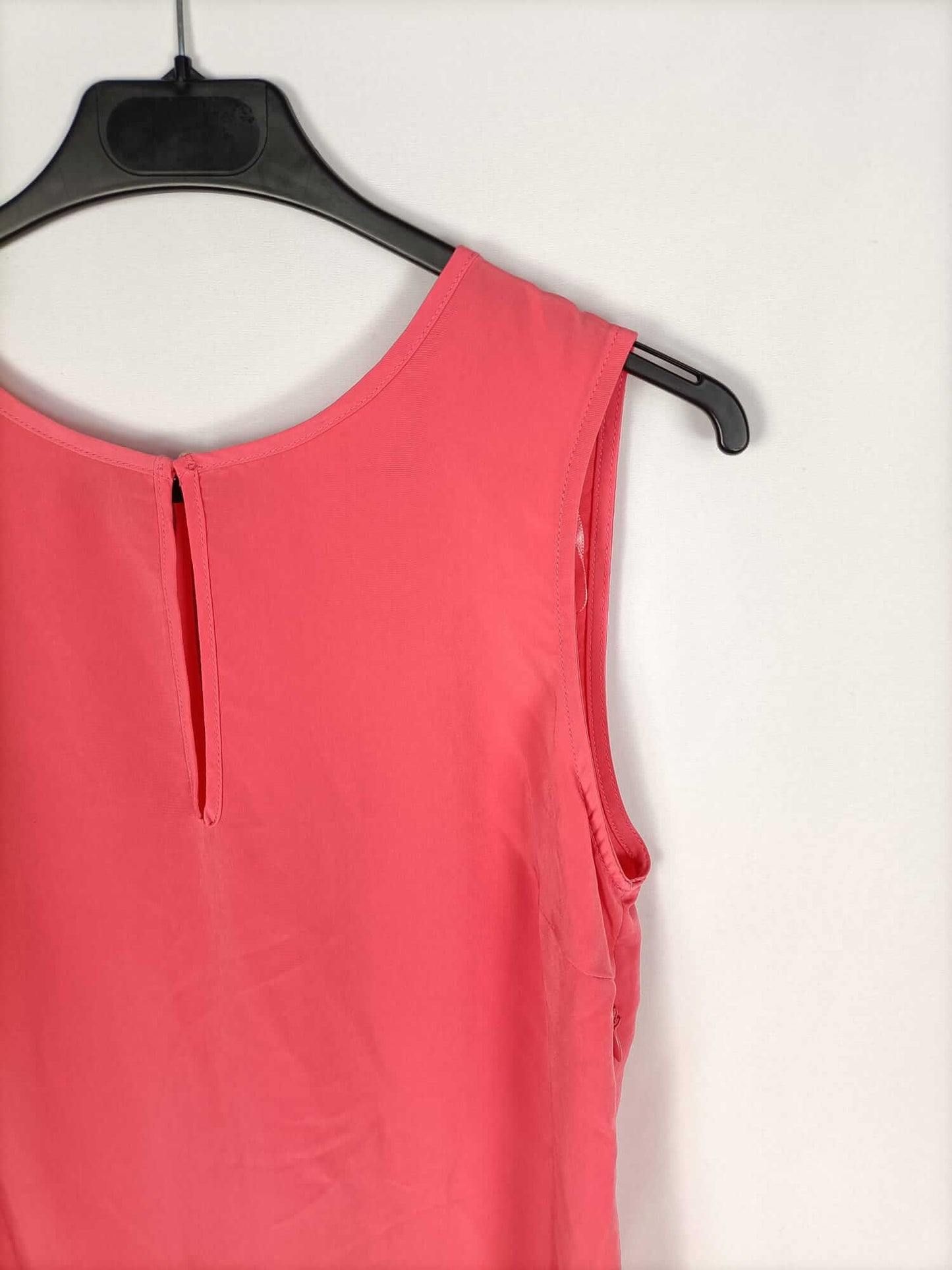 ZARA.Vestido rosa recto T.m