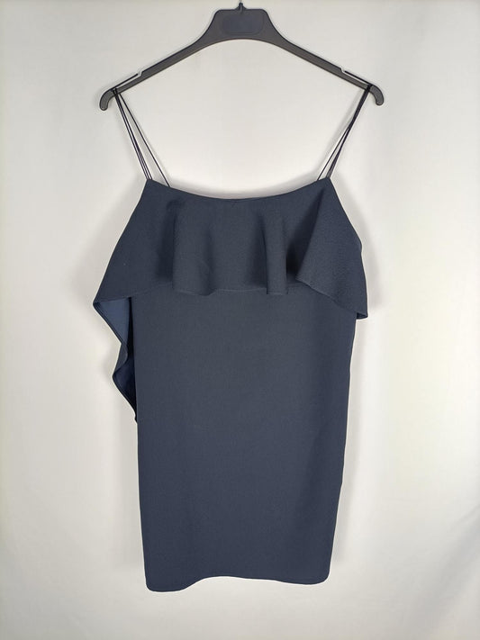 MANGO.Vestido corto azul T.xs