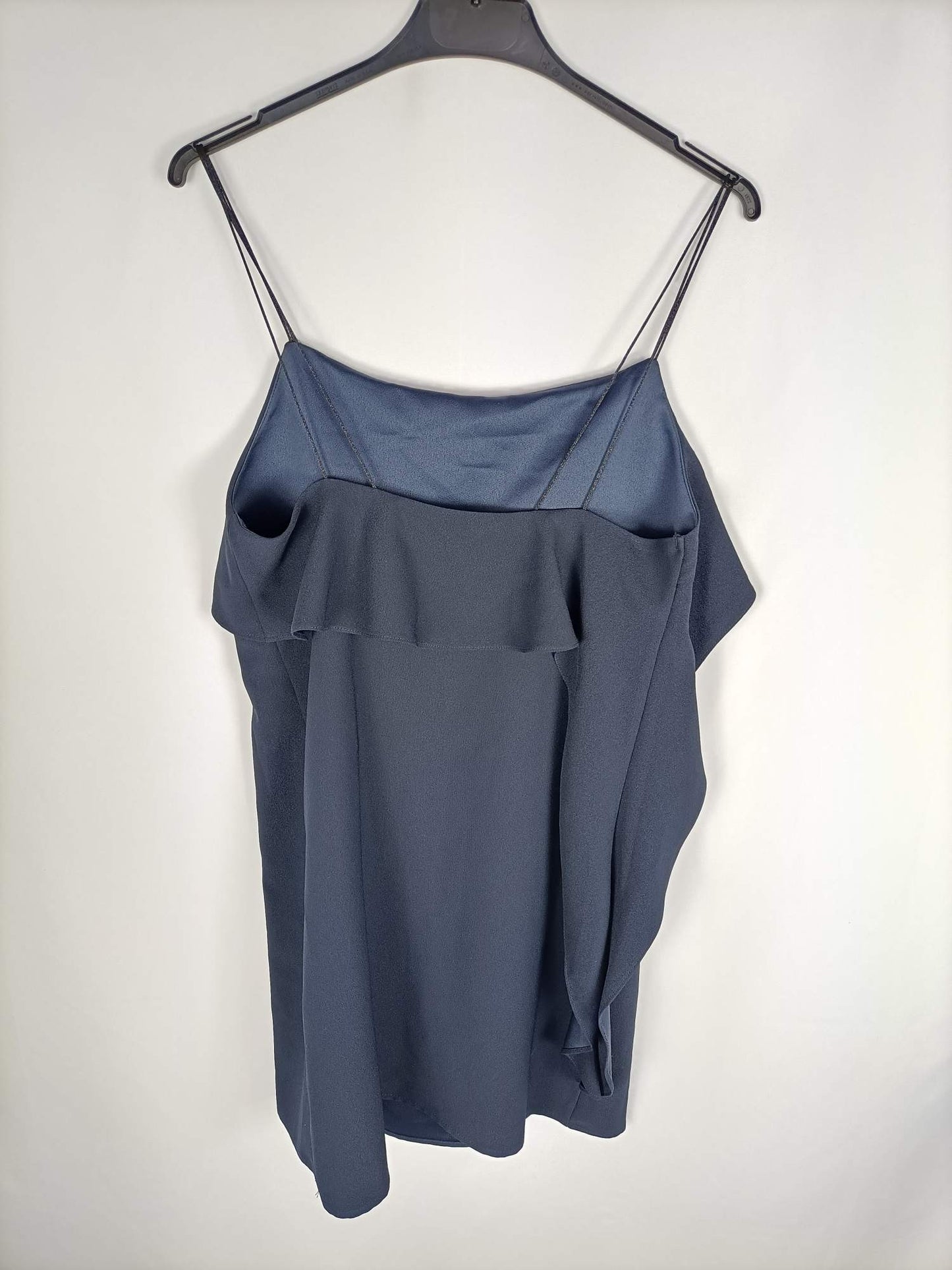 MANGO.Vestido corto azul T.xs