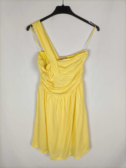 BERSHKA.Vestido amarillo T.m