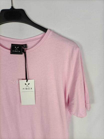 PINAZA.Camiseta rosa oversized T.m