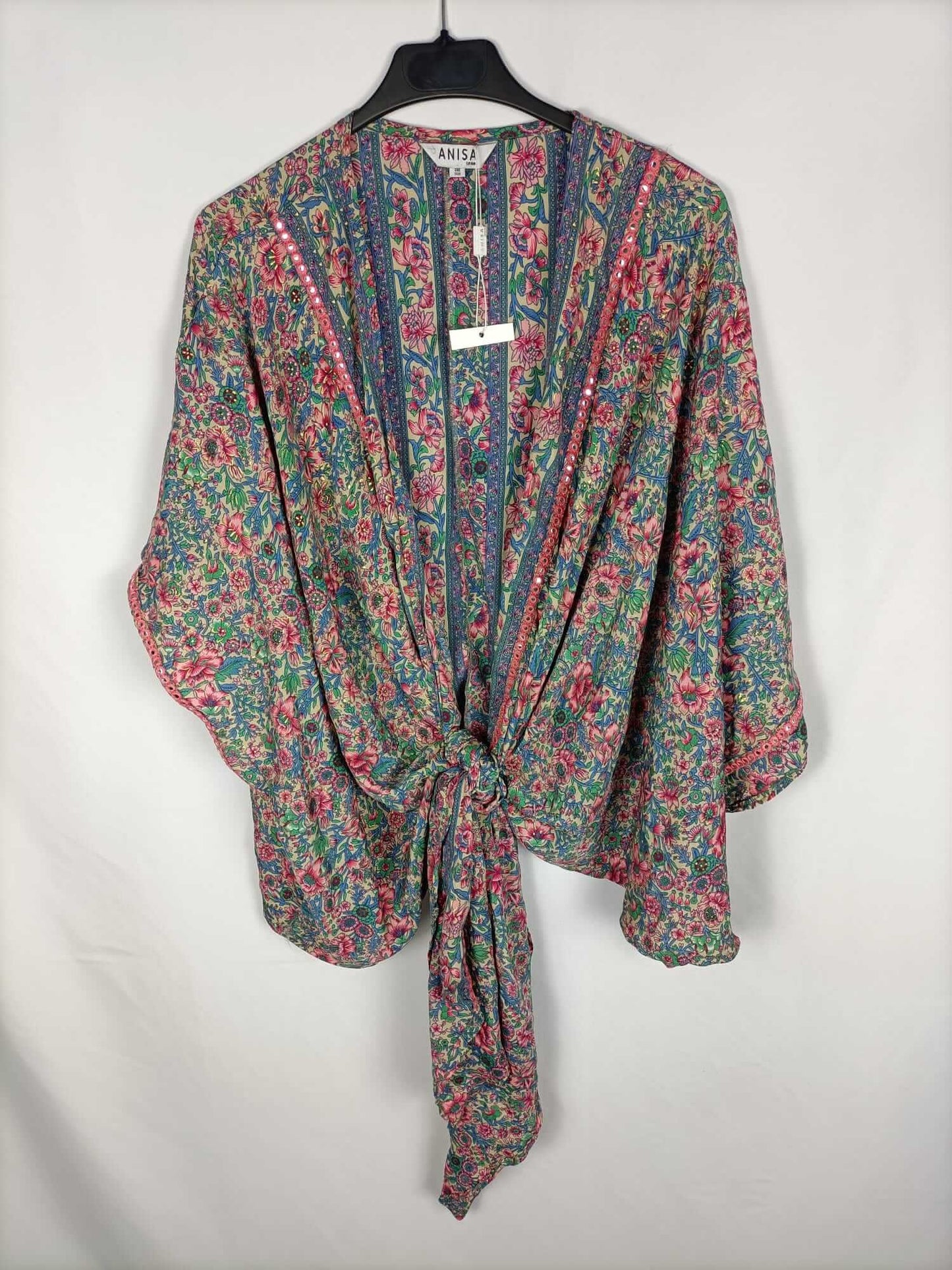 ANISA.Kimono/sobrecamisa estampada TU