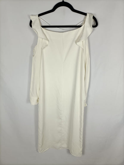 ELOGY. Vestido midi blanco T.xs