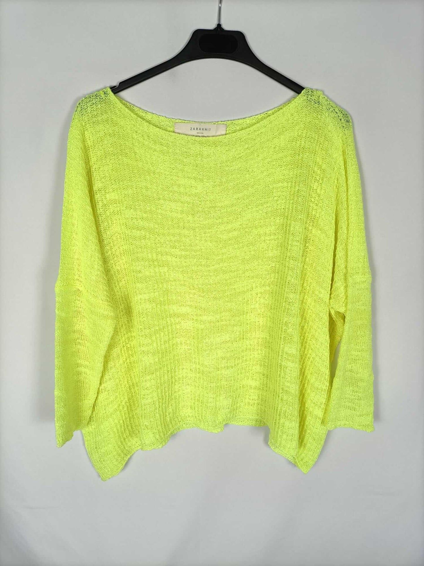 ZARA.Jersey amarillo finito T.m