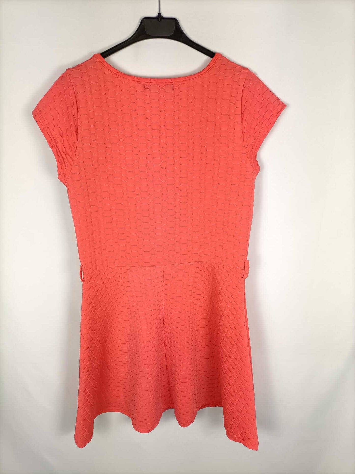 PRIMARK.Vestido elástico coral T.42