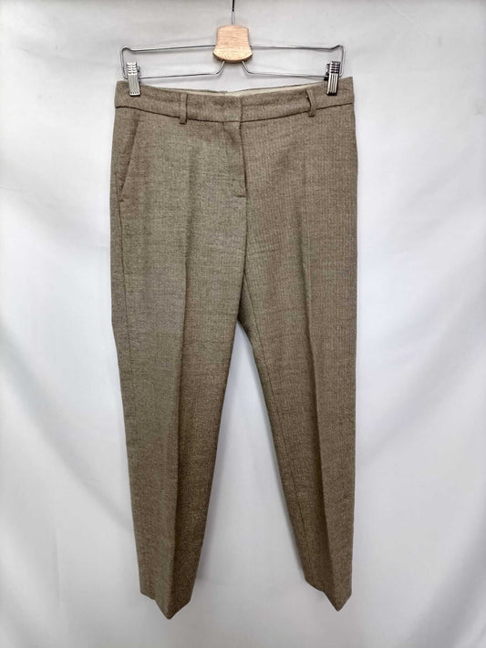 MAX MARA.Pantalones espiga beige T.38