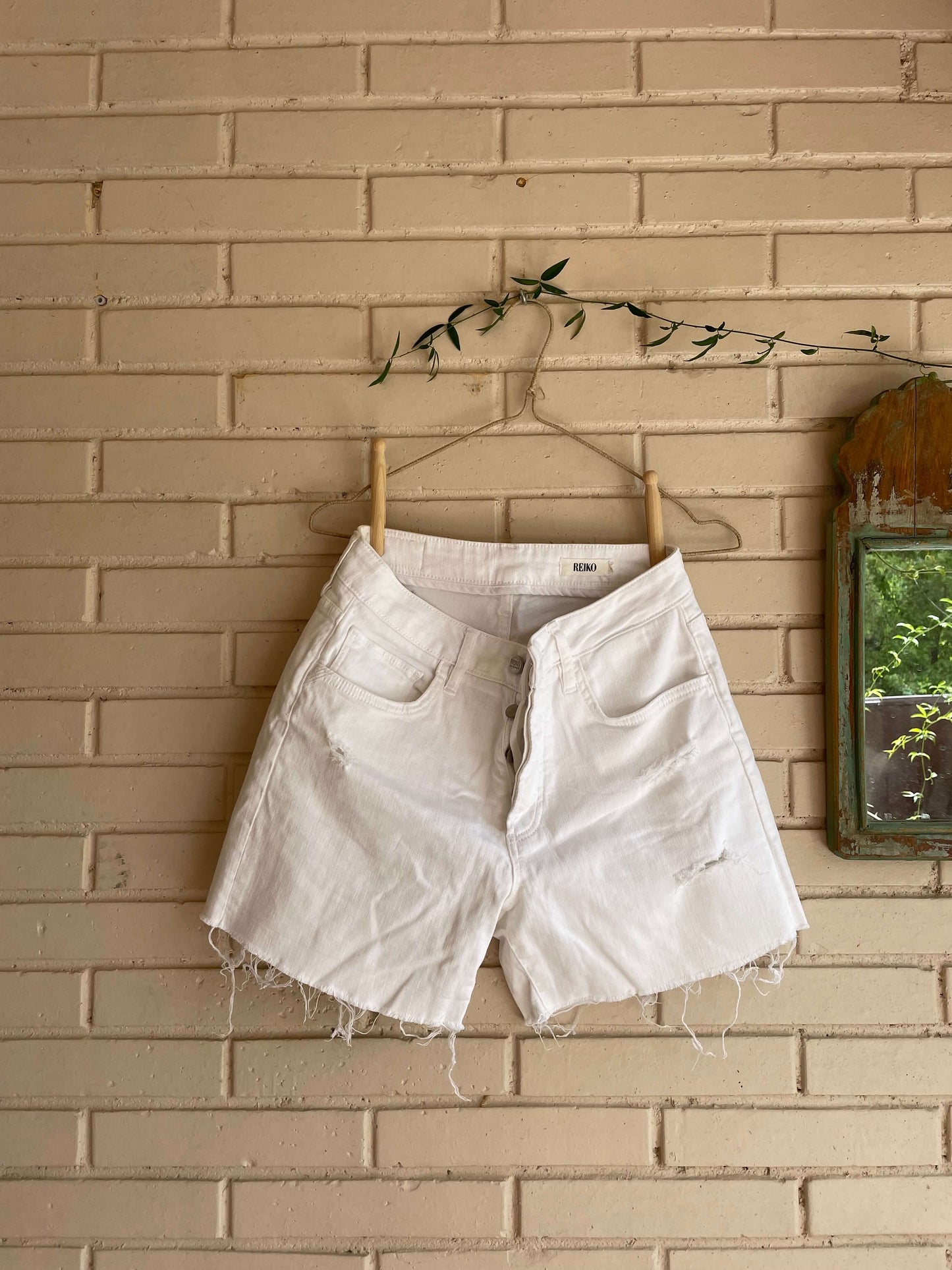 Shorts blanco denim T.36