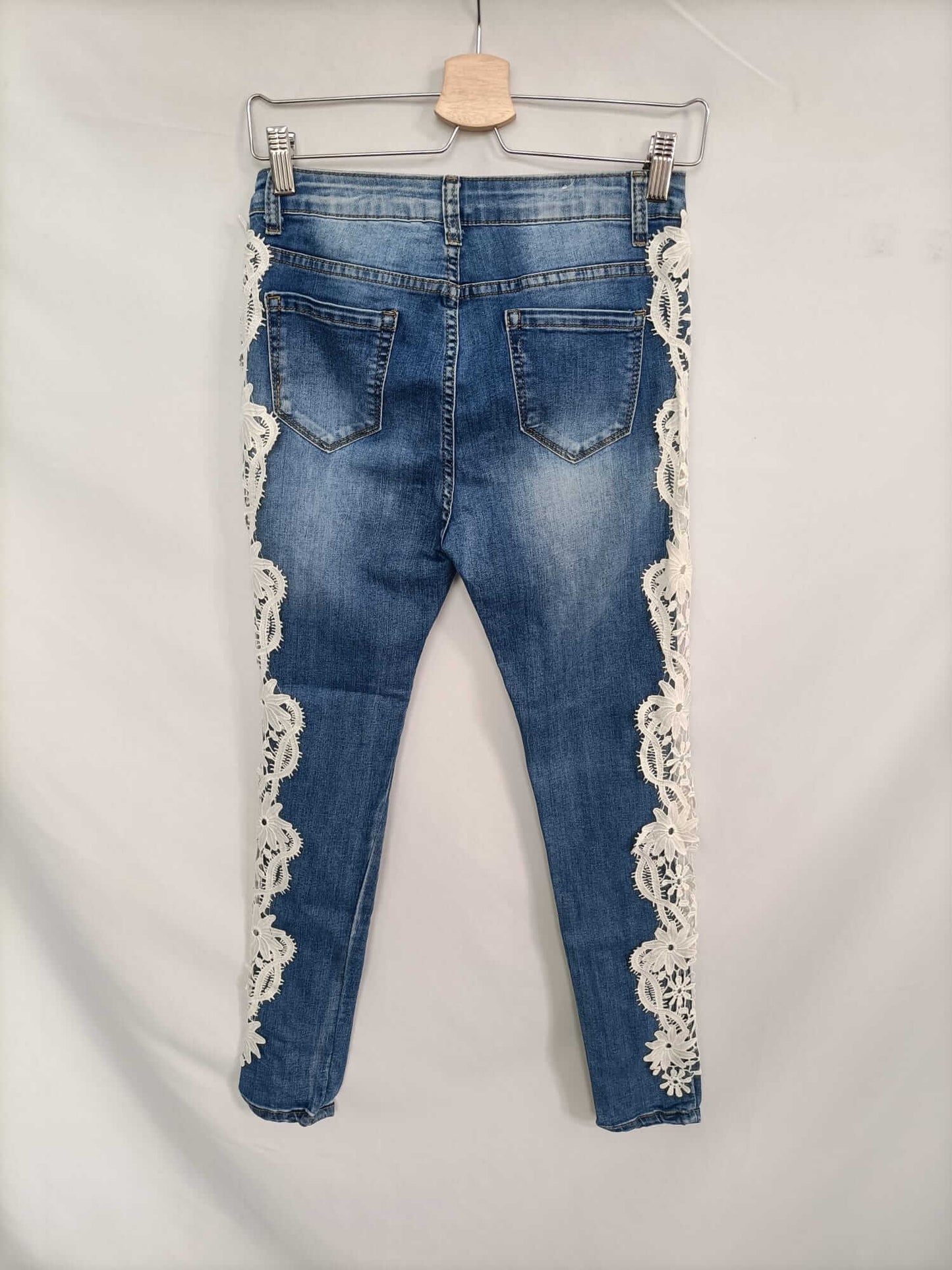 OTRAS. Jeans encaje lateral T.m