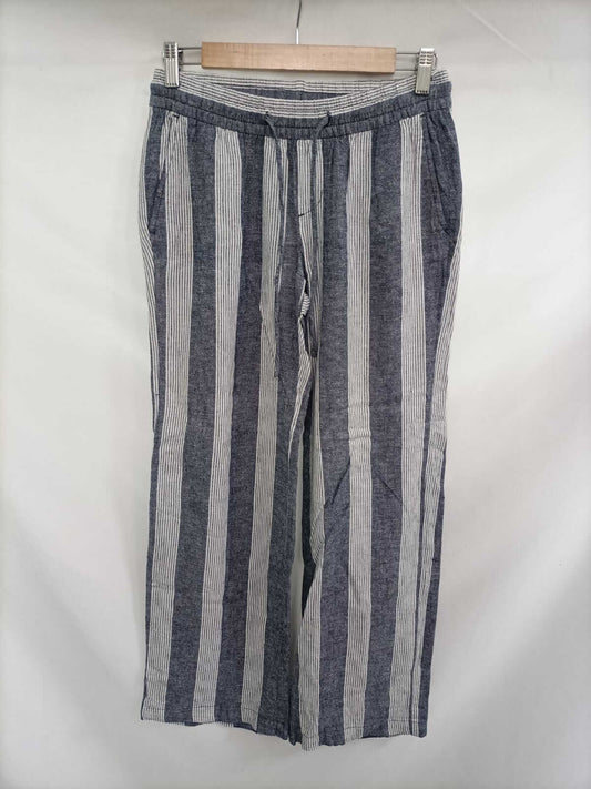 OLD NAVY. Pantalón rayas lino T.xs