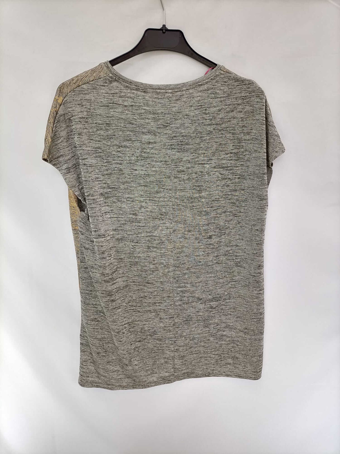 TRUCCO.Camiseta fluida gris jaspeado T.M