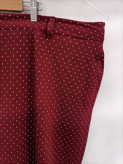 DOROTHY PERKINS.Pantalones chinos lunares blancos T.54