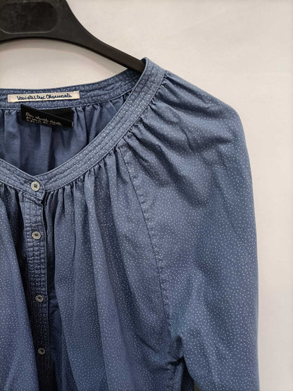 MAISON SCOTCH. Blusa topitos denim Tu (s/m)