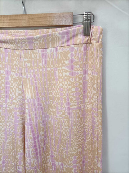 PINPON LILI. Pantalón estampado tono rosa y naranja tu (m/l)