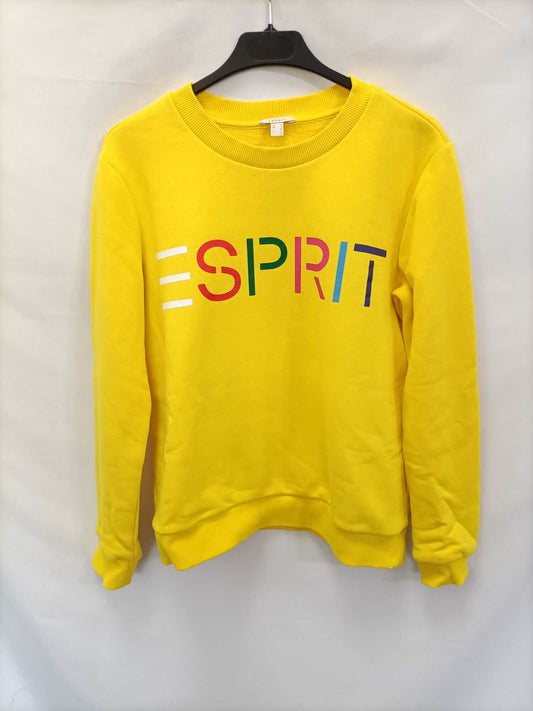 SPRIT.Sudadera amarilla logo T.s