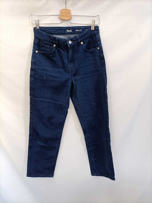 FIND.Pantalones denim oscuros T.34