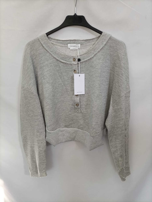 LOVERS&FRIENDS.Sudadera gris cortita T.xs