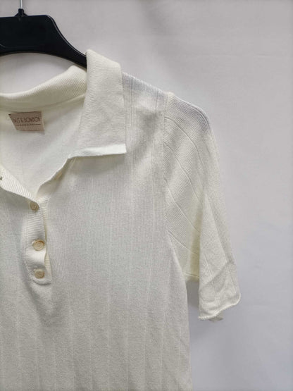 MUS&BOMBON.Top punto polo beige TU (s/m)