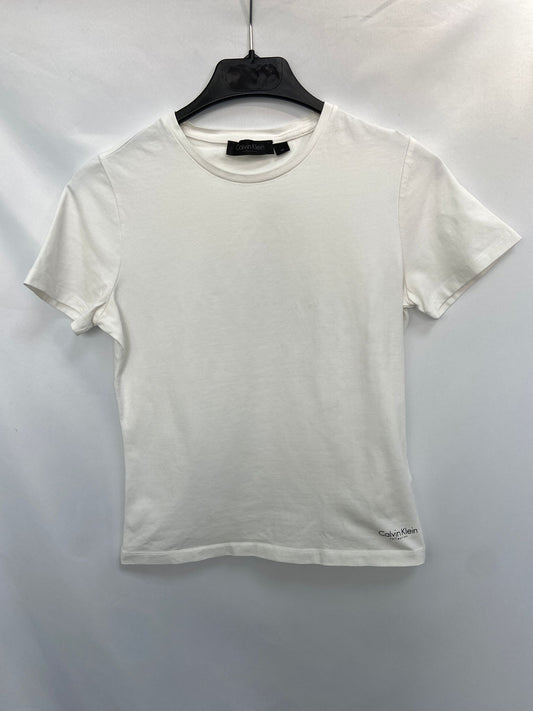 CALVIN KLEIN. Camiseta blanca básica T.m