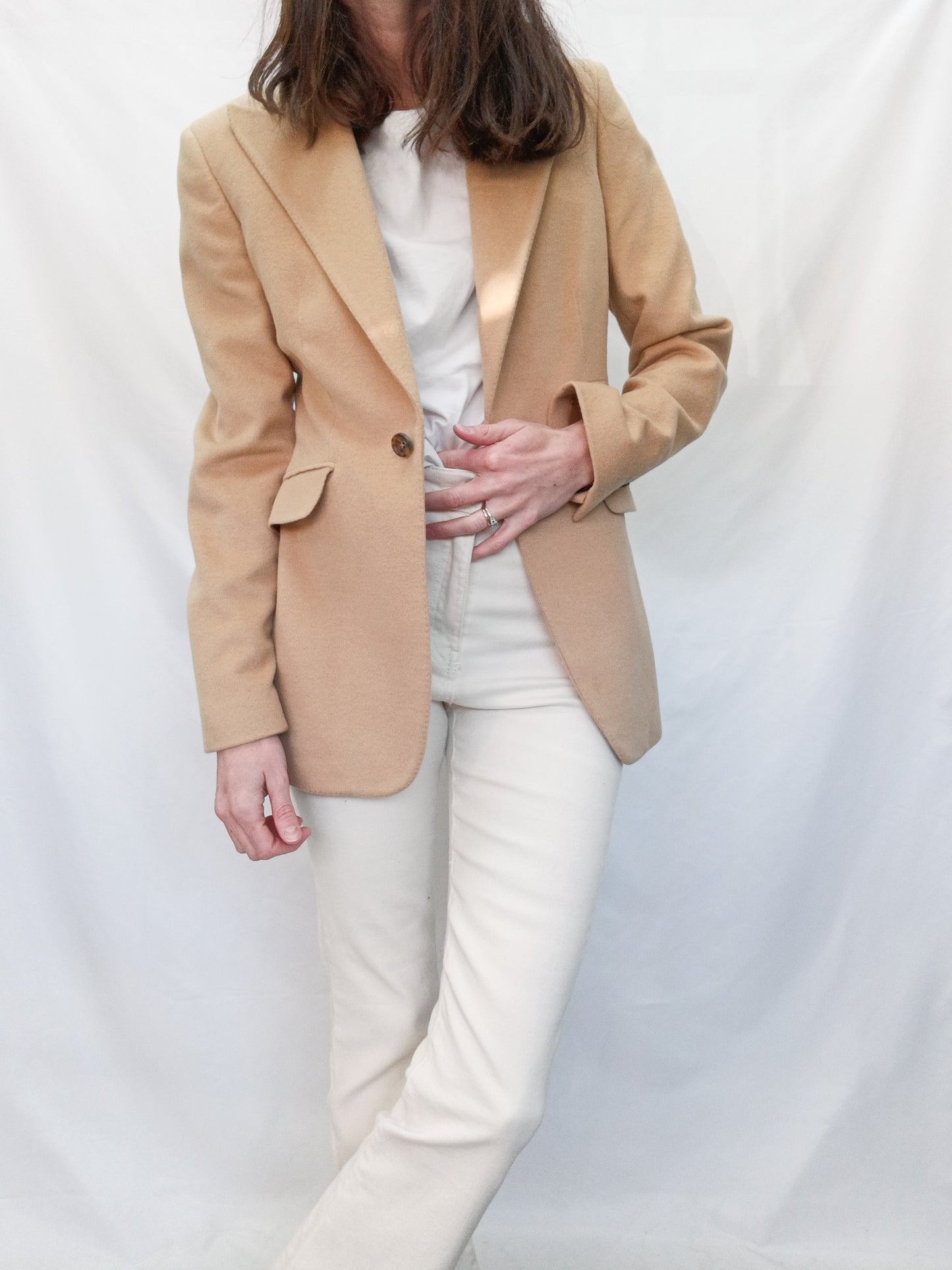 CAROLINA HERRERA. Blazer beige T.36