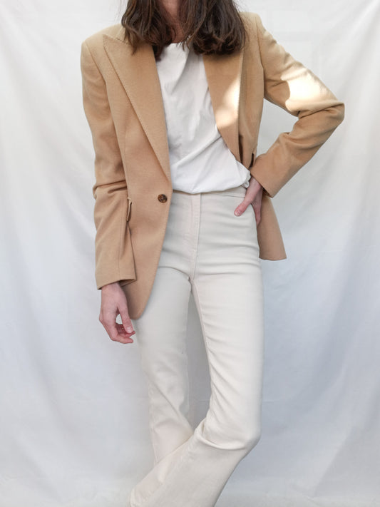 CAROLINA HERRERA. Blazer beige T.36