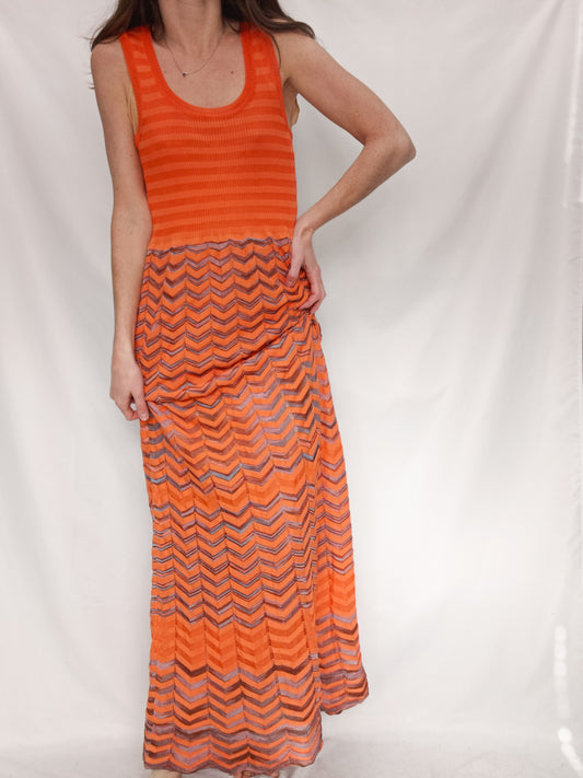 MISSONI.Vestido naranja T.s