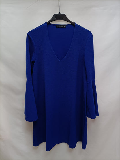 MANGO. Vestido azul Klein   T.s