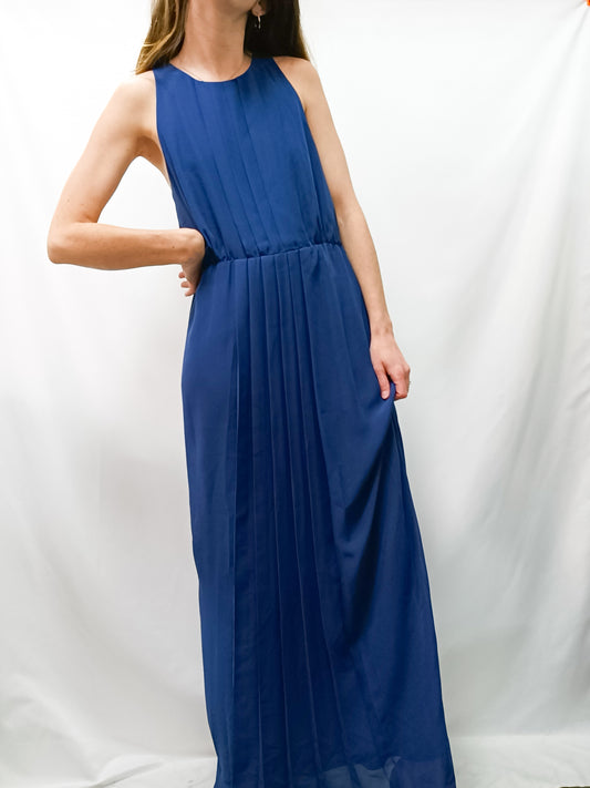 ASOS, Vestido azul klein largo T.38