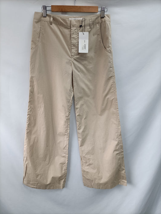 MAYLA STOCKHOLM. Pantalón palazzo beige T.s