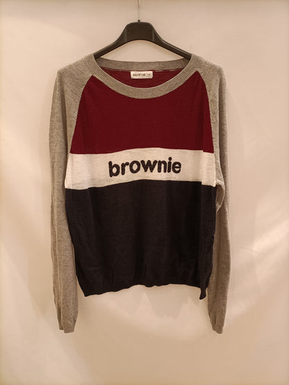 BROWNIE. Jersey tricolor fino T.s/m