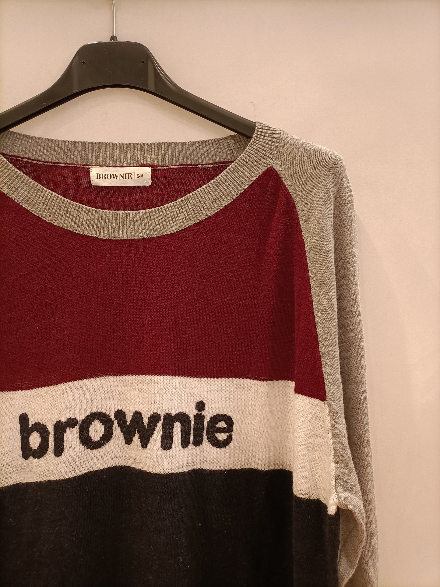 BROWNIE. Jersey tricolor fino T.s/m