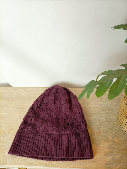 ZADIG&VOLTAIRE. Gorro cashmere burdeos. TU (tara)