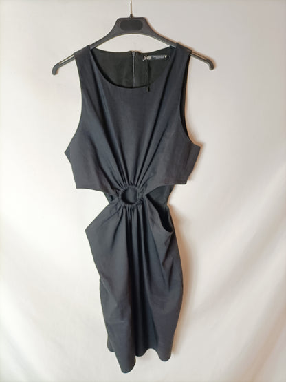 ZARA. Vestido corto aberturas T.xs